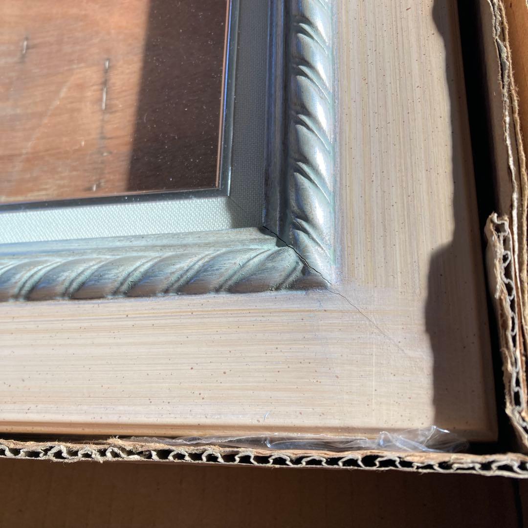 A F6号 内側青銅色混じりの銀色 油彩額縁 同種デザイン 3点まとめ売り