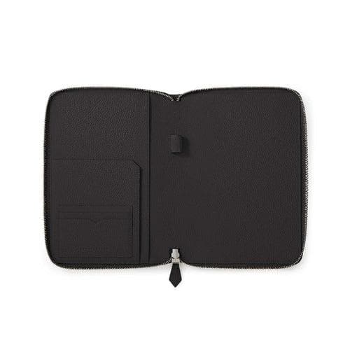 ボナベンチュラ_ファンクショナルノートケース_シュリンクレザー_黒ブラック未使用