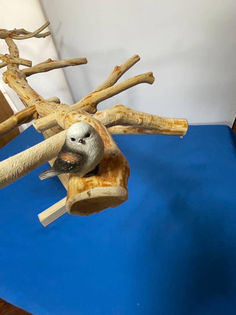 天然木白木卓上横タイプバードジム