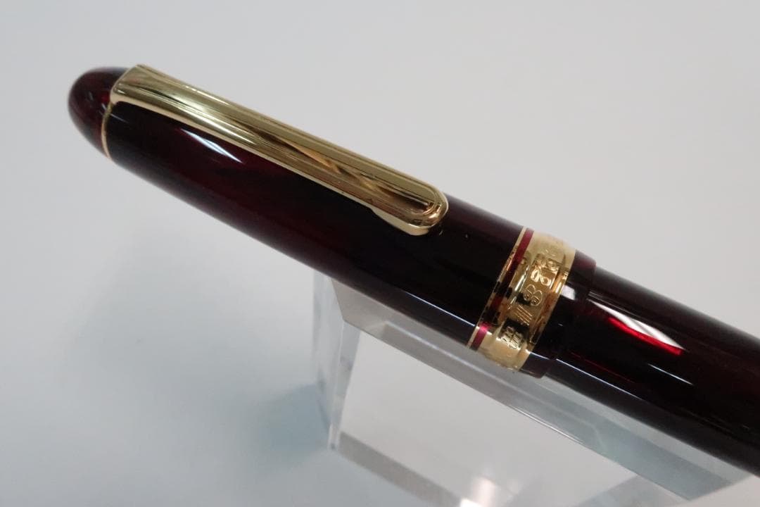 【難あり】プラチナ万年筆　センチュリー #3776 ブルゴーニュ　SF 細軟