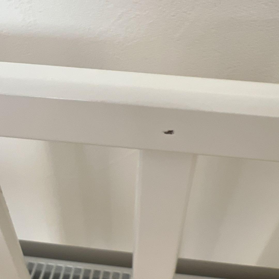 カトージ　木製ミニベビーベッド キャスター付き 折りたたみ可　ホワイト