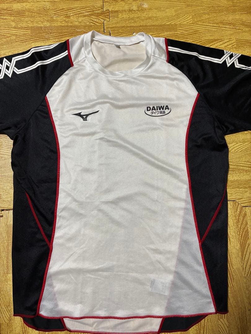 ドラマ陸王　ダイワ食品陸上部　半袖シャツ ホワイト/ブラック