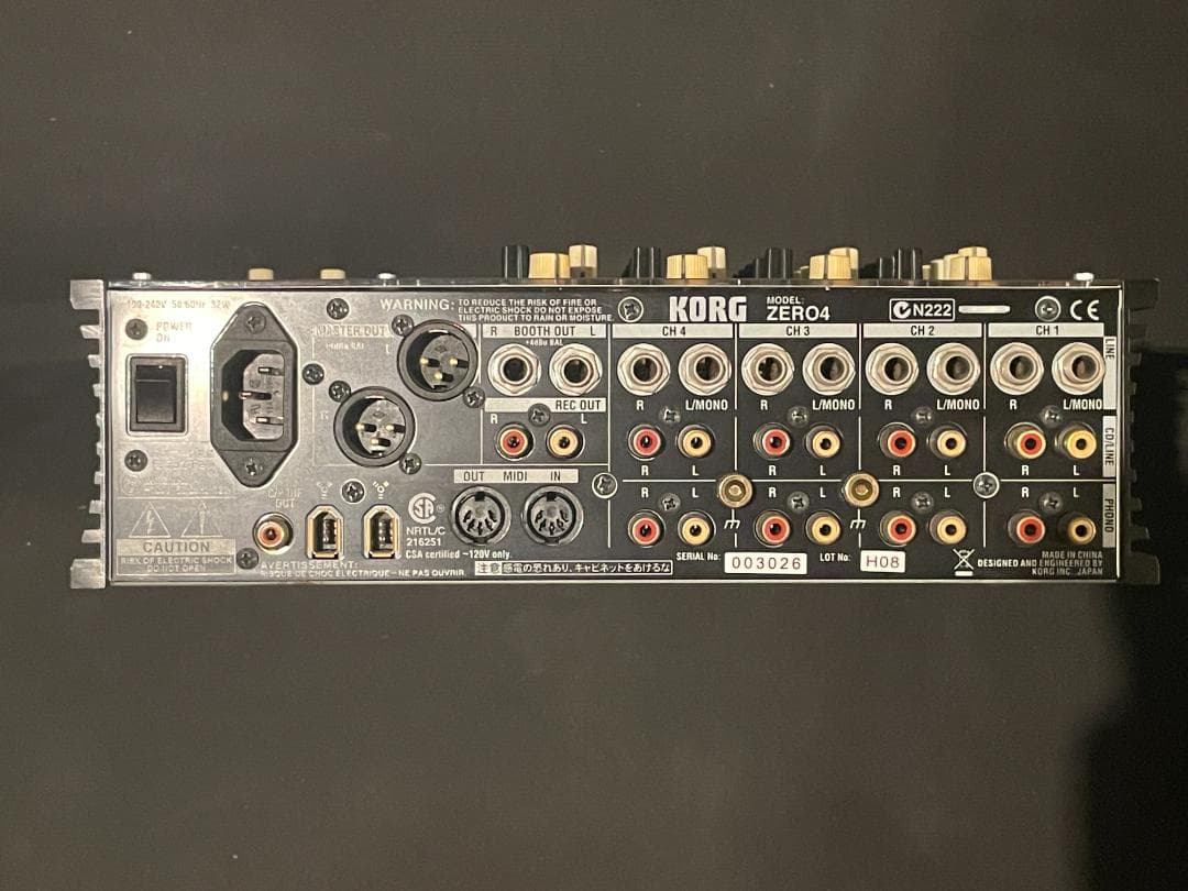 K*I様 KORG ZERO4 DJミキサー [ジャンク]