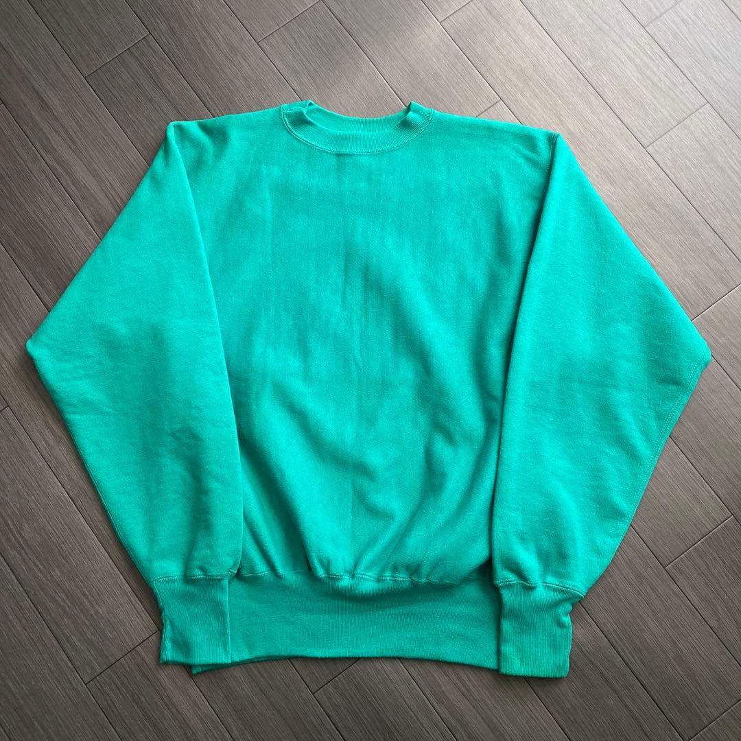 デッドストック90sチャンピオン目無し無地リバースウィーブXL