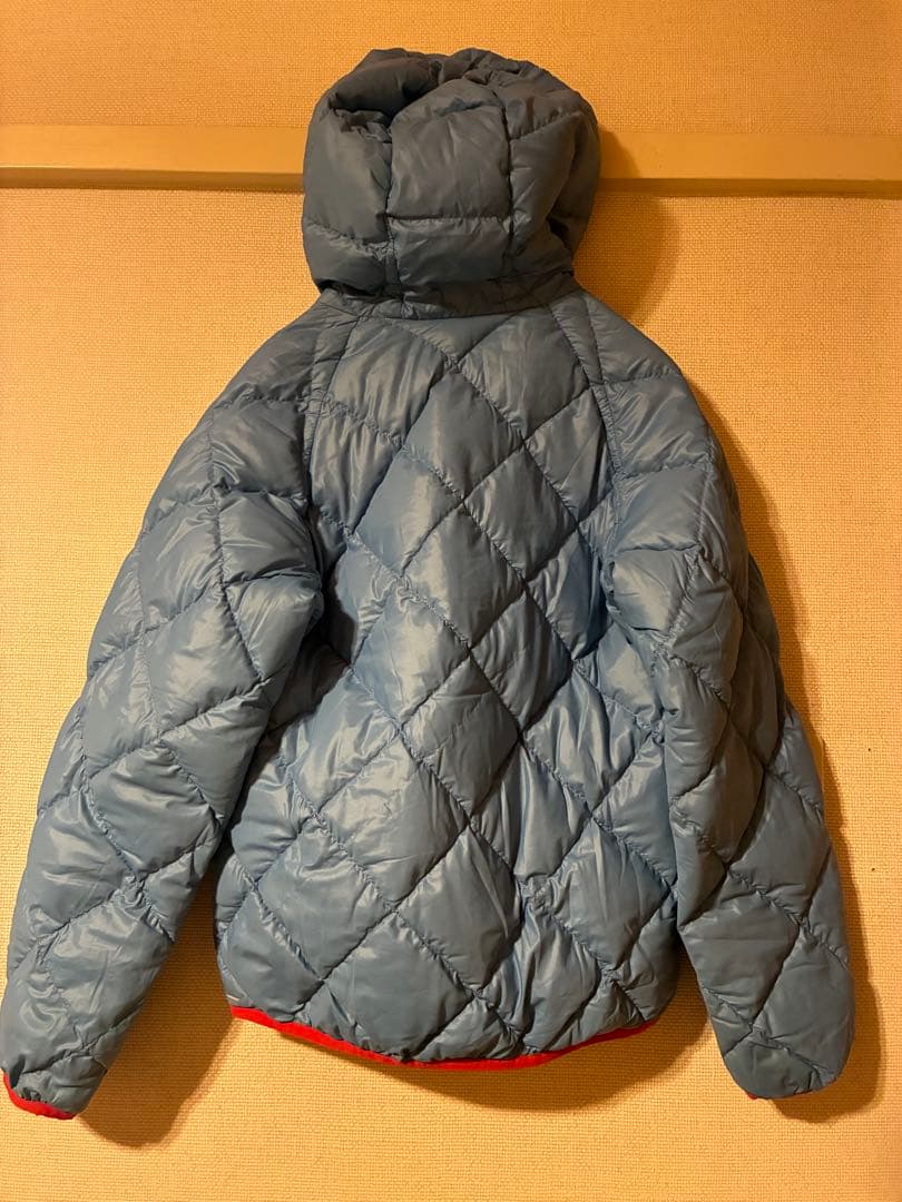 00s mont-bell reversible down parka 水色/赤