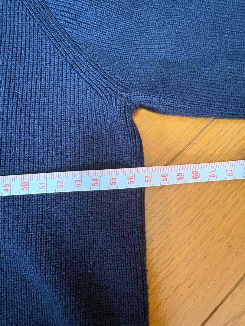 ルイヴィトン　ネイビー ハイネックセーター Lサイズ