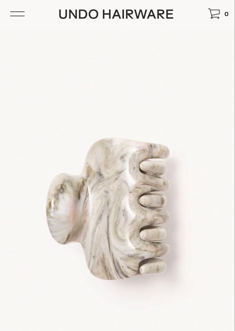 ★krr22様★undo hairware クリップ　グリーンマーブル