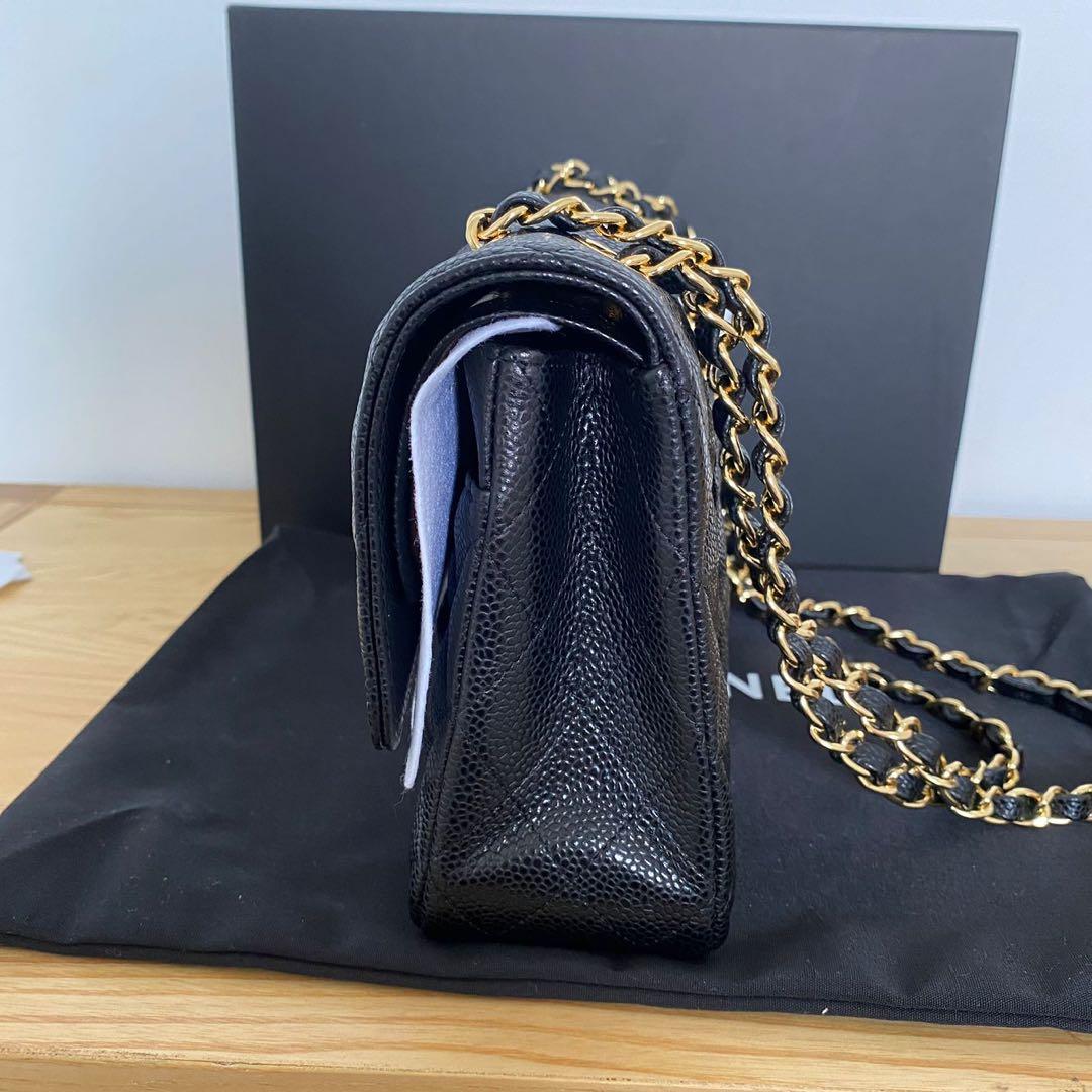 ブラックキルティングショルダーバッグ