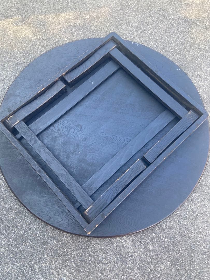 【限定SALE】昭和レトロ ちゃぶ台　折りたたみ　直径73cm