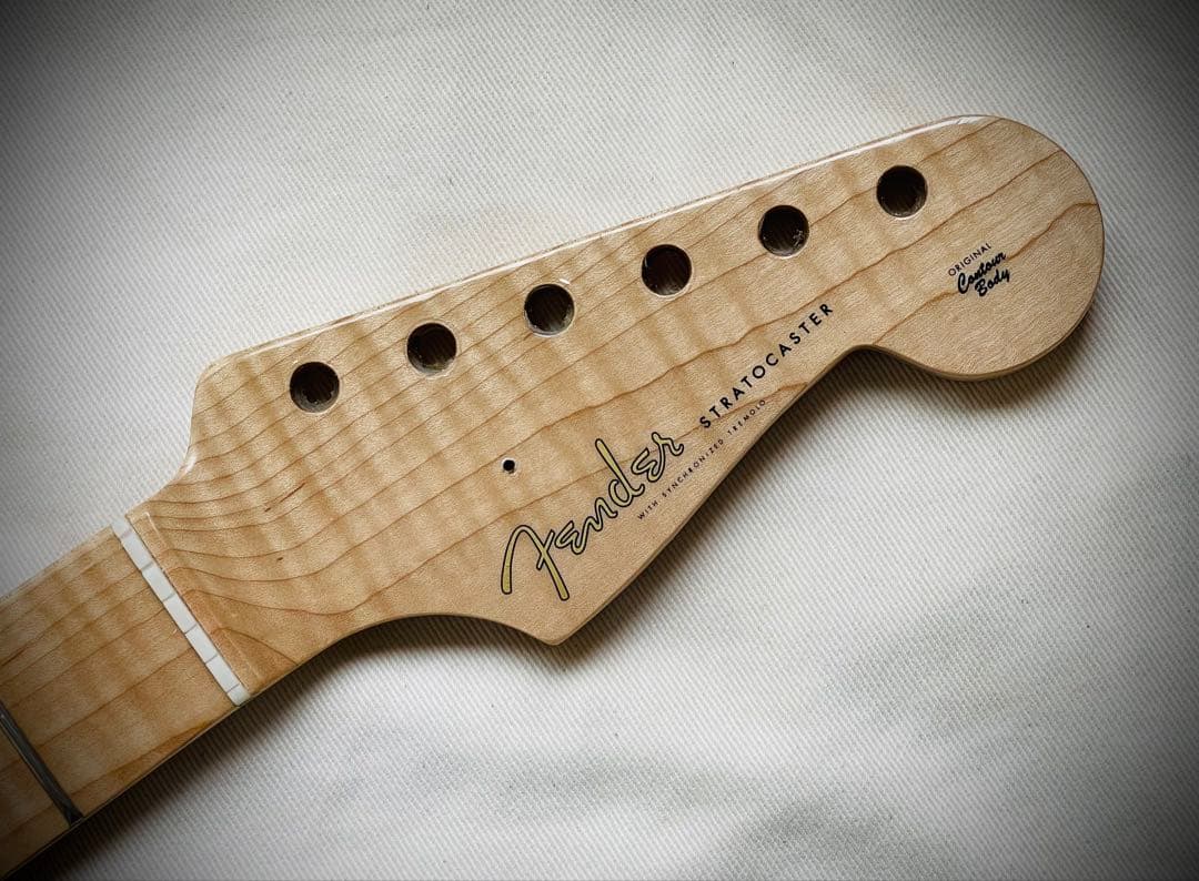 【ネックのみ】ストラトタイプ メイプル\"トラ杢\"