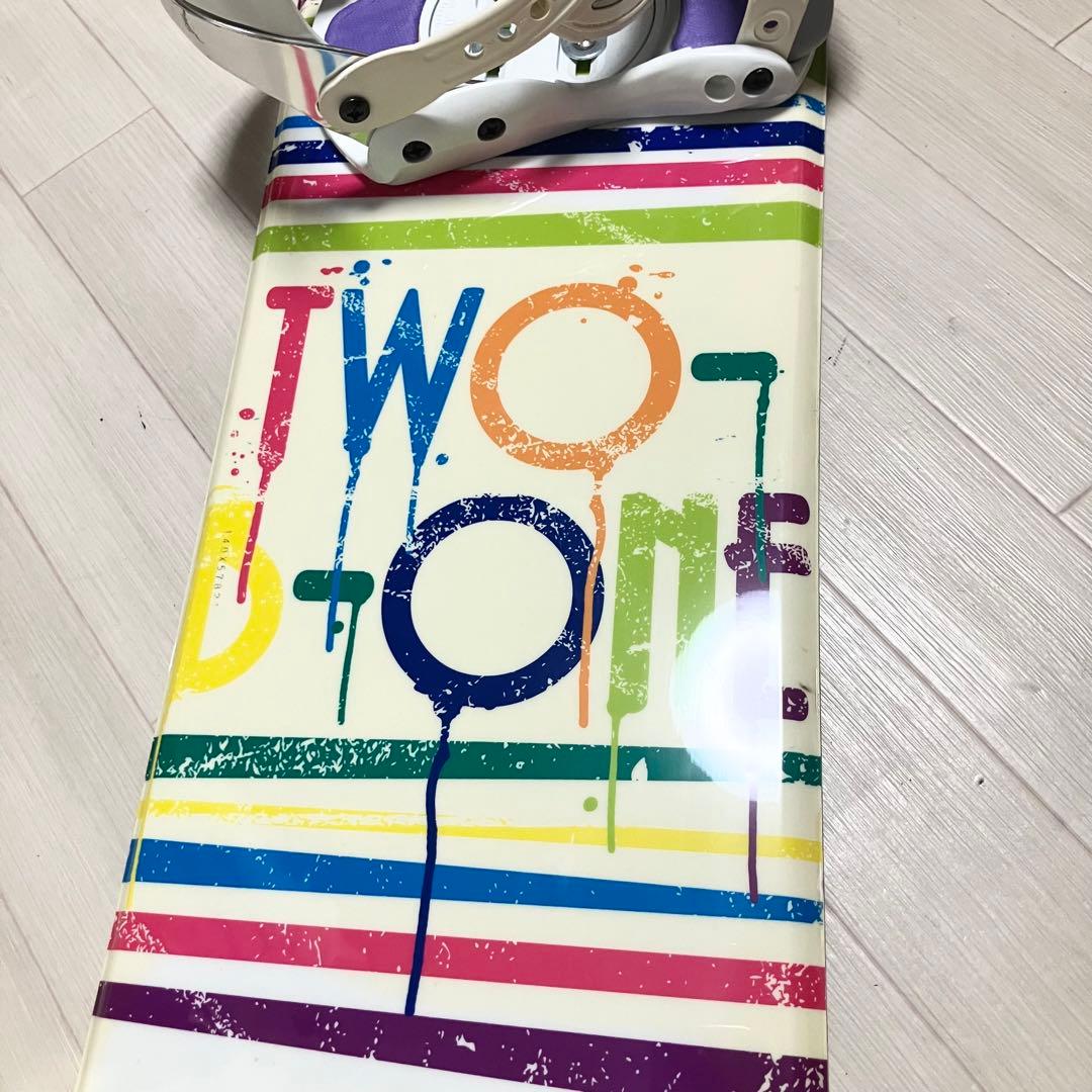ケース付/TWO-b-ONE PAINTツゥービーワン スノーボードセット140