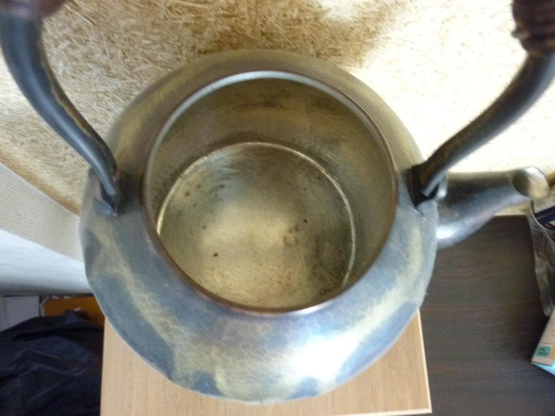 デ*ォ様 レトロ！ 伝統的工芸 越後燕槌起銅器 湯沸し 未使用品