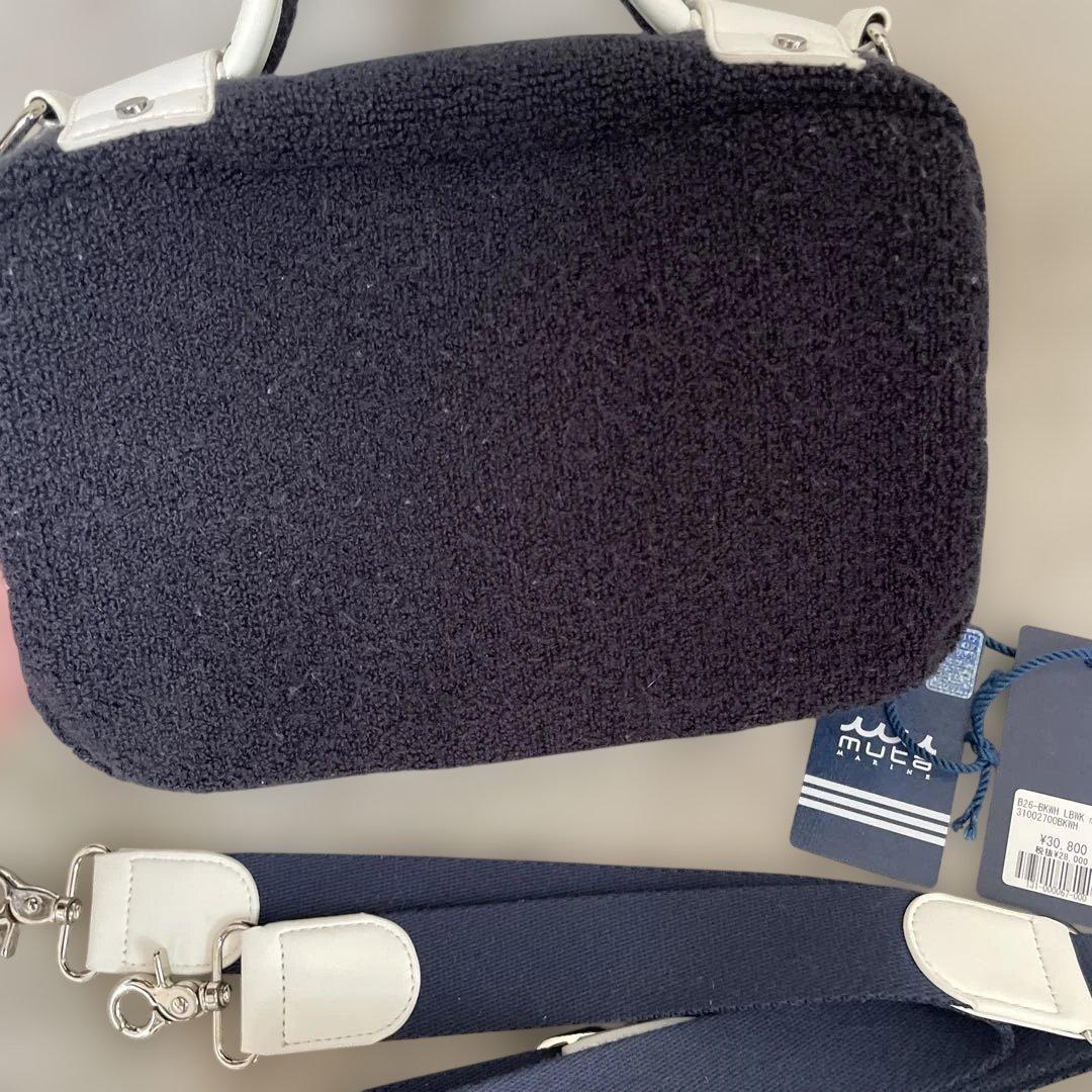 LIBERTY WALK リバティーウォークmuta クマ刺繍 バッグ ネイビー