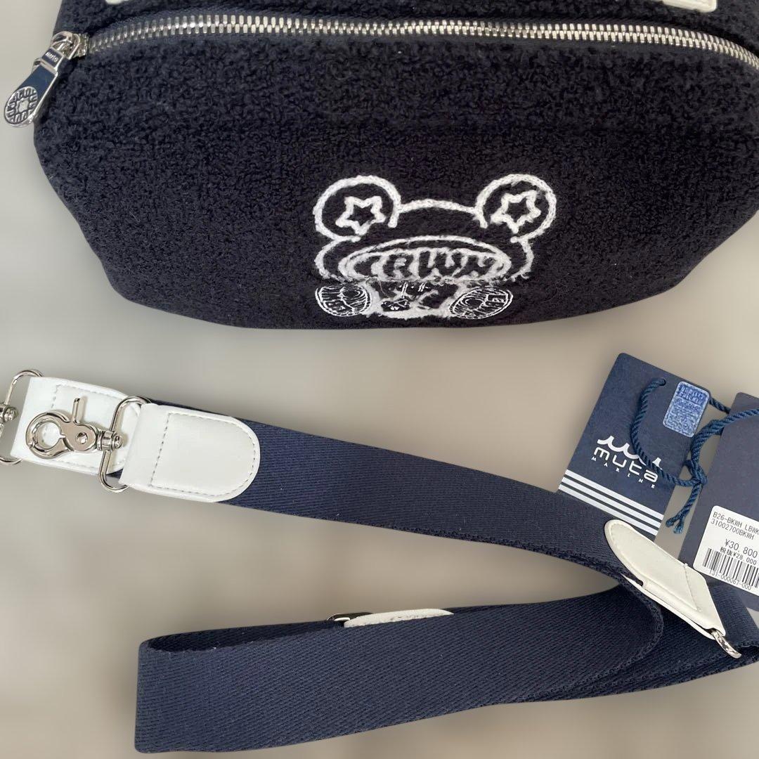 LIBERTY WALK リバティーウォークmuta クマ刺繍 バッグ ネイビー