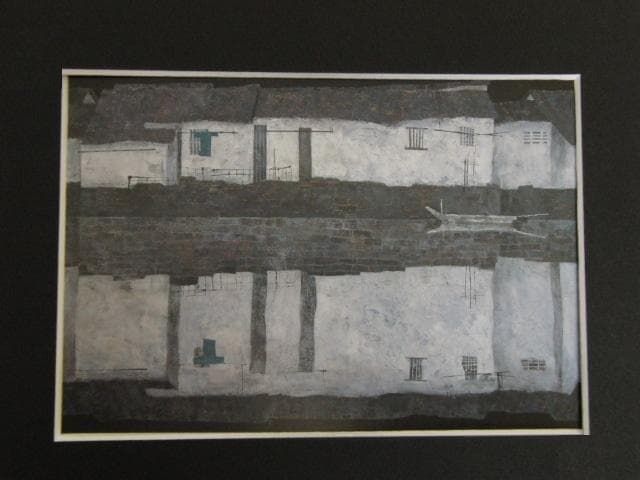 熊崎勝利、【異郷】、希少な額装用画集より、新品額装付