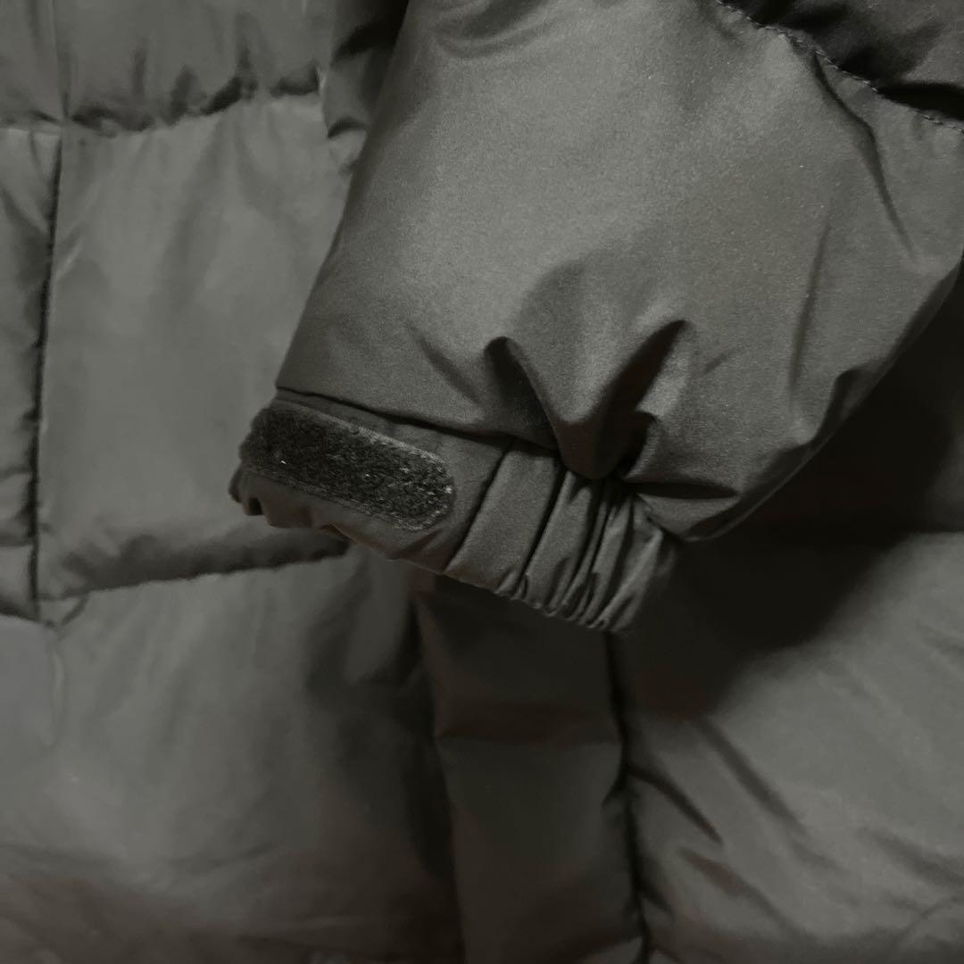 美品 ノースフェイス ロングダウンジャケット ブラック メンズXS レディースM