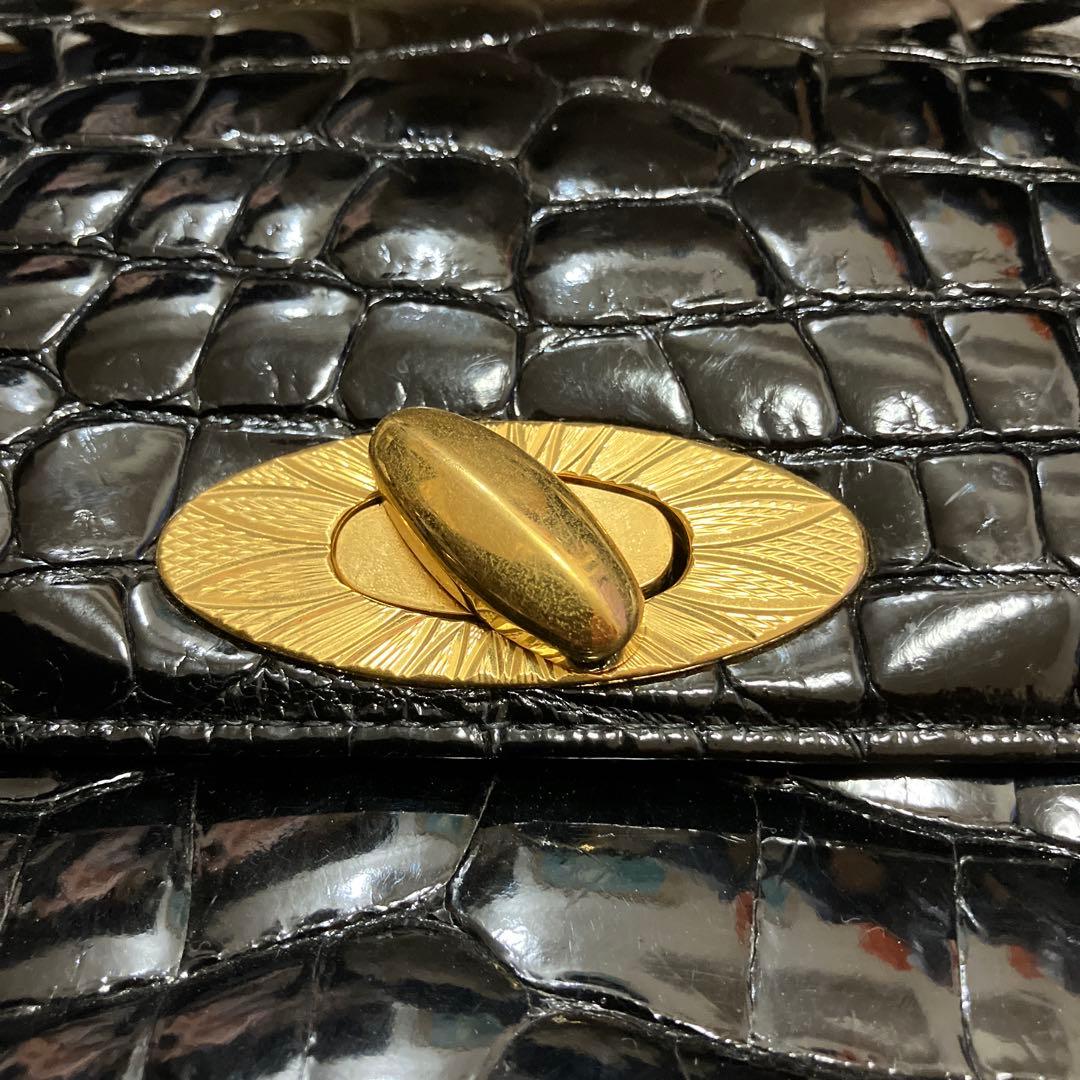 JRA認定 クロコダイル大バッグ 美品 鰐皮