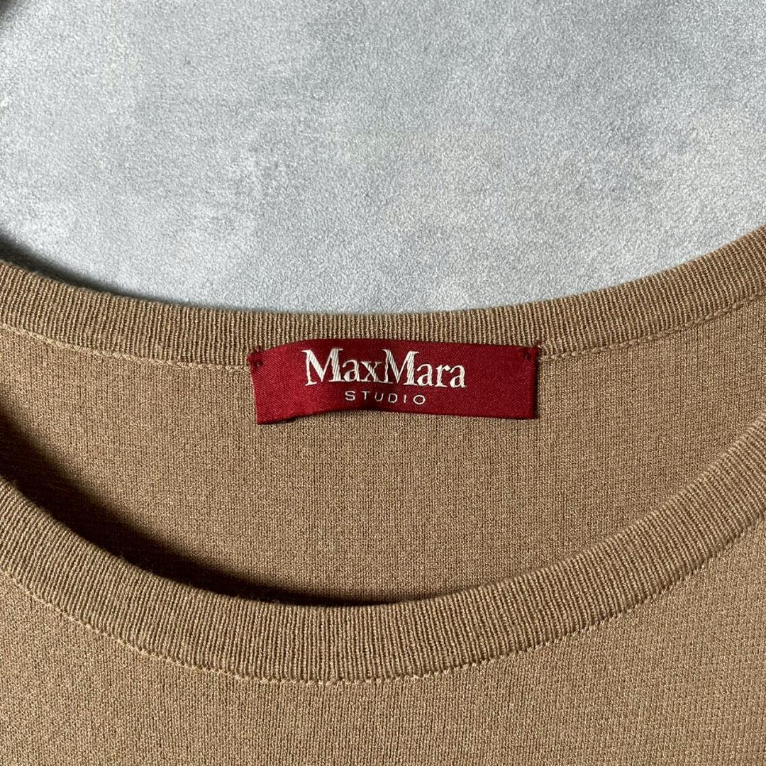 MaxMara studio マックスマーラ 半袖 ニットワンピース N2168