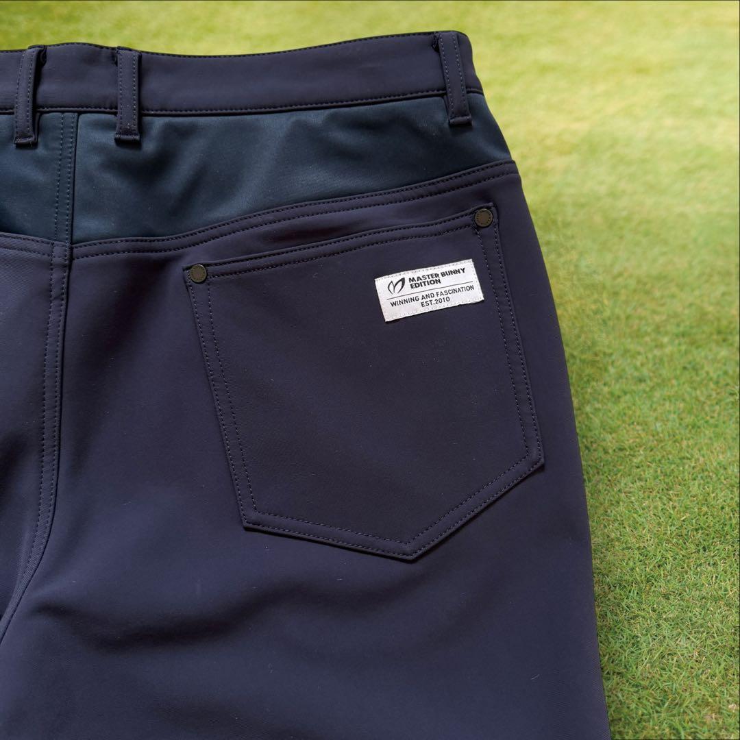 マスターバニー　パンツ　6 XL ネイビー　黒　紺　裏起毛　防寒　暖パン　ゴルフ