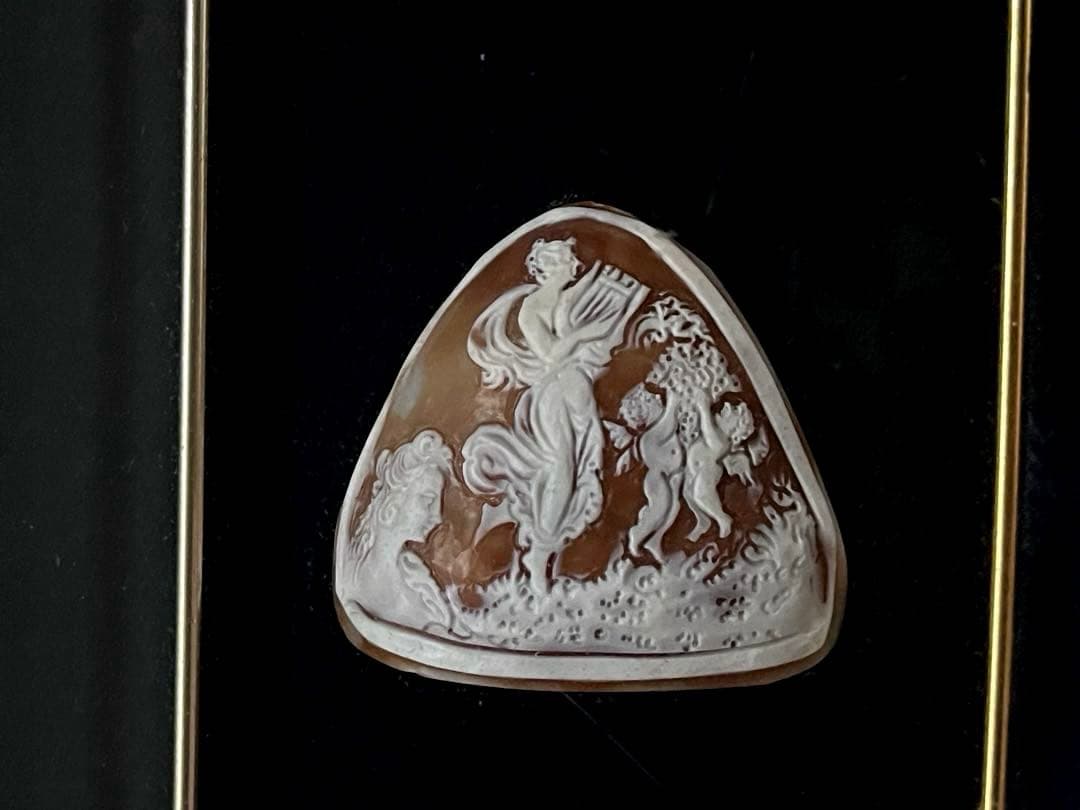 Giuseppe Liverino作 カメオ額装1962年製 A42