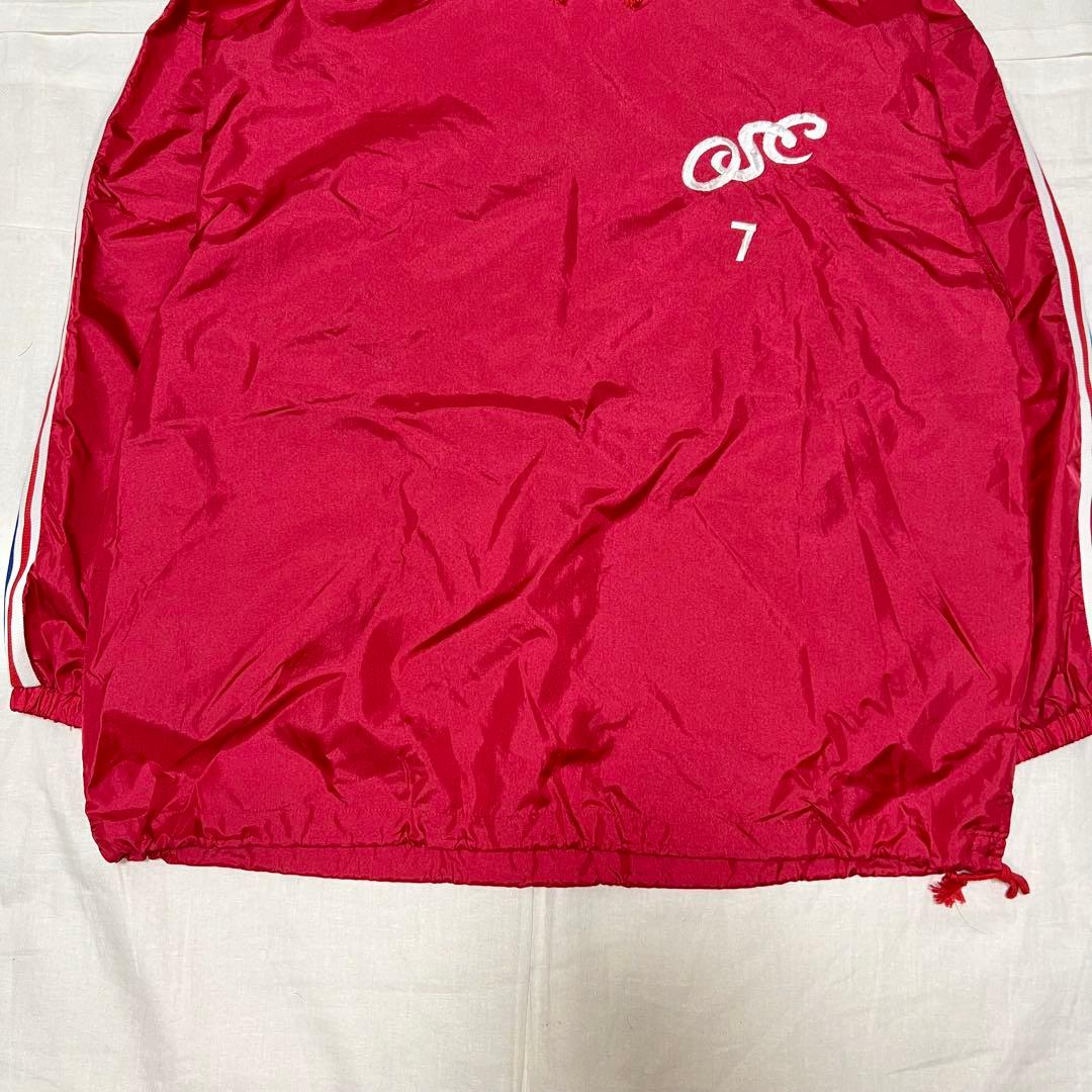 80s vintage adidas ナイロンパーカー M 赤 y2k スポーツ