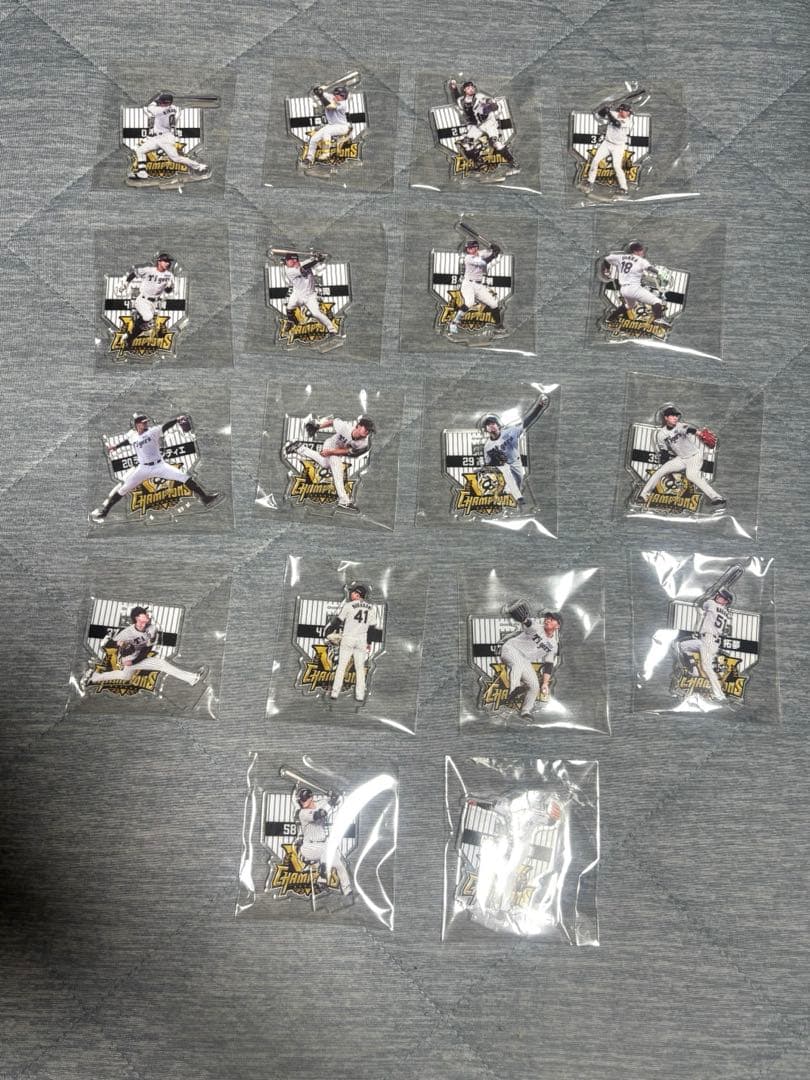 阪神タイガース　リーグ優勝記念くじ　アクリルスタンド　18種セット