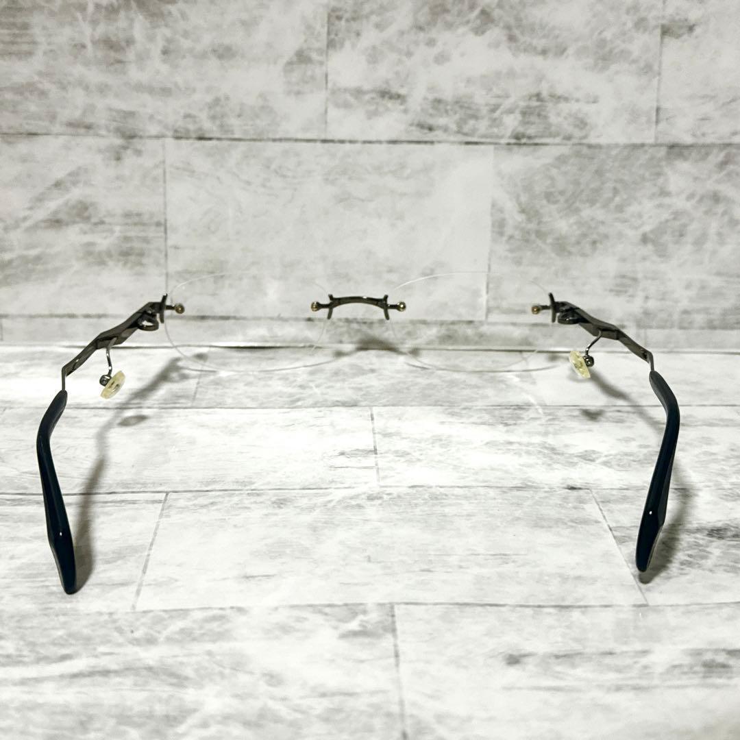 ネオジン NEOJIN メガネフレーム 鼻パッドなし リムレス　ツーポイント