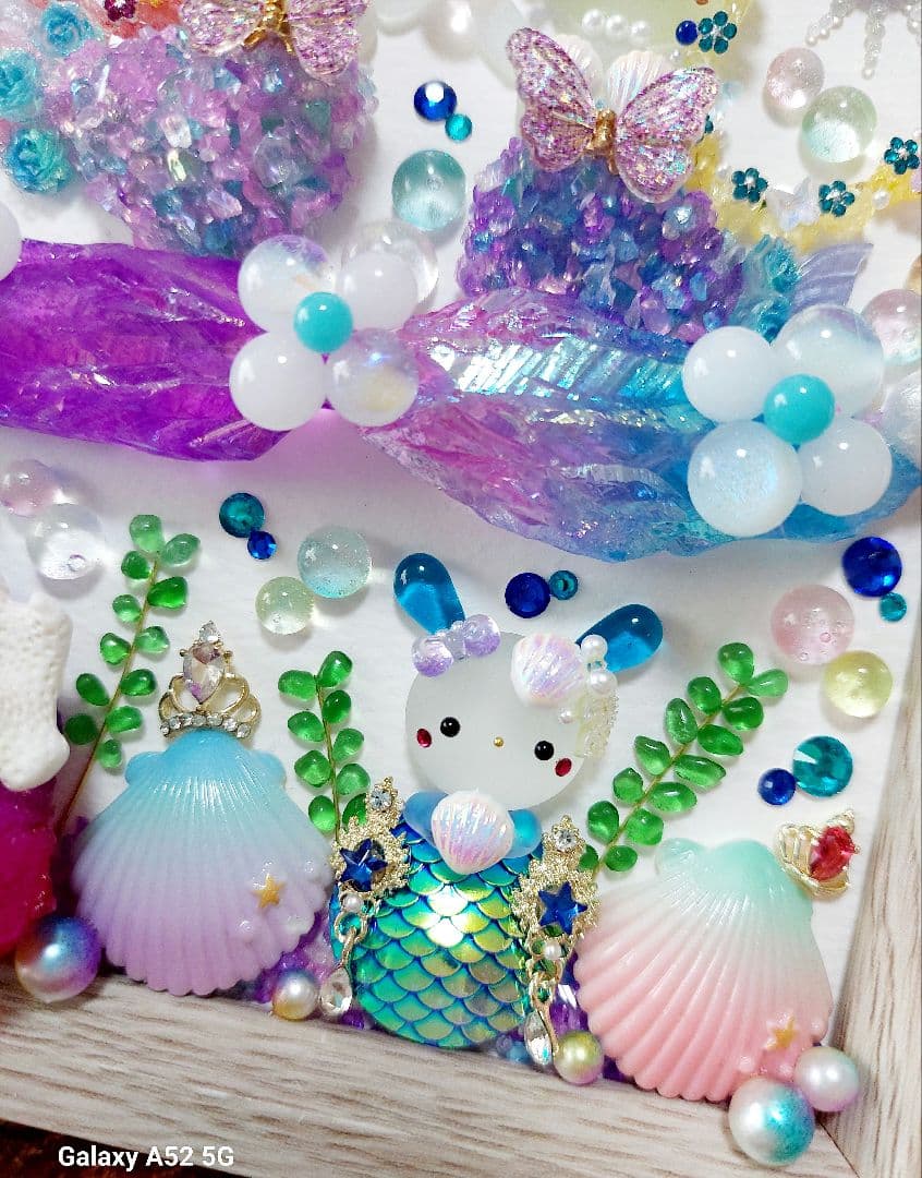 シーグラスアート 海に願いを♪お取り置き中です♪