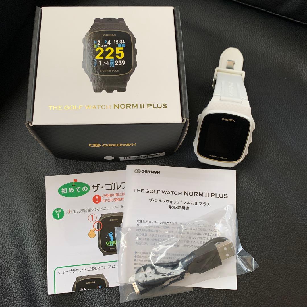 GREENONザ・ゴルフウォッチNORM Ⅱ PLUSホワイト