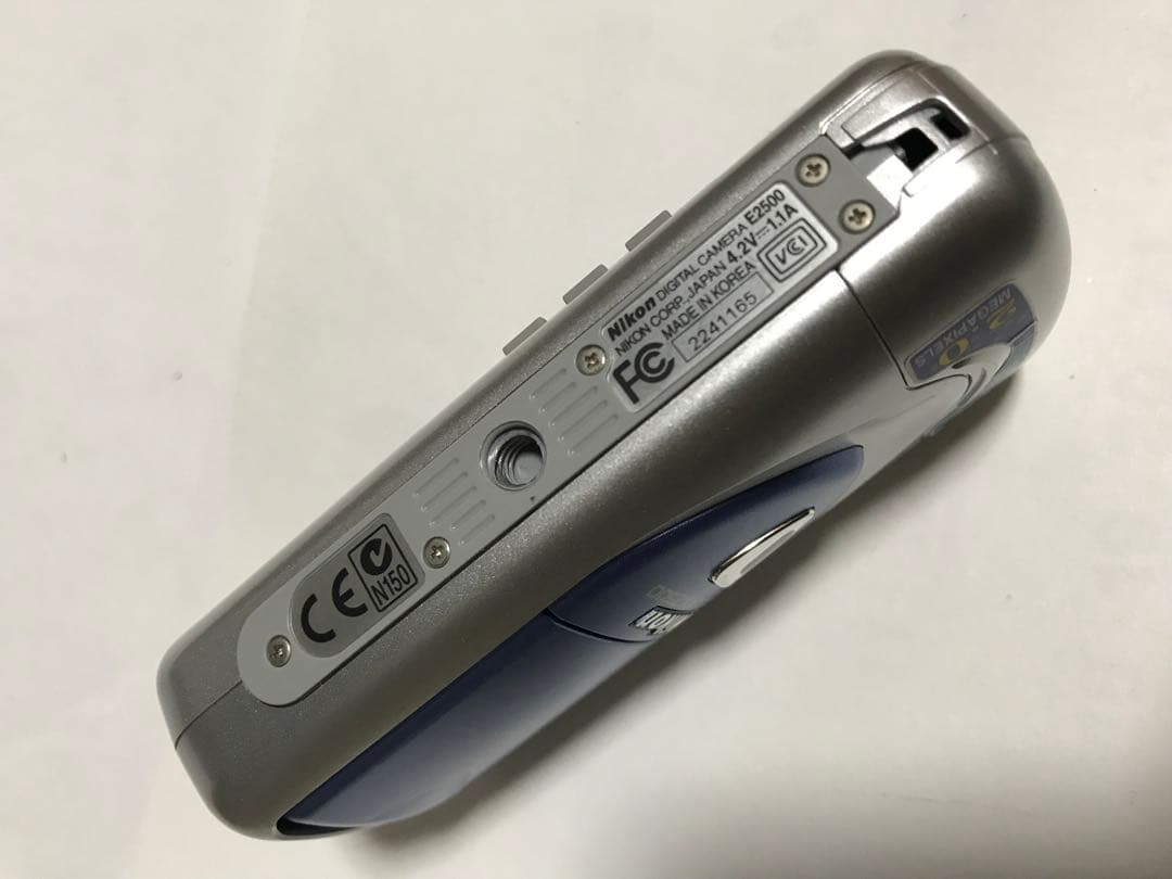 【美品/動作品】Nikon CoolPix E2500 バッテリー 充電器CF付