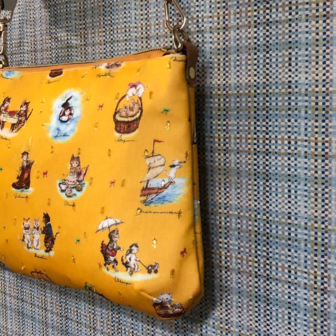 専用　1875.ハンドメイド　23cmマチ有りファスナーバッグ　フランシュリッペ