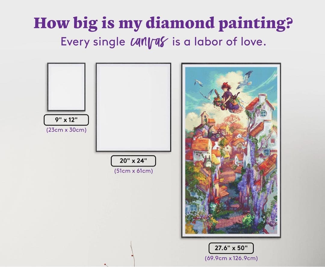 ダイヤモンドアートクラブ᯽DAC᯽魔女の宅急便᯽