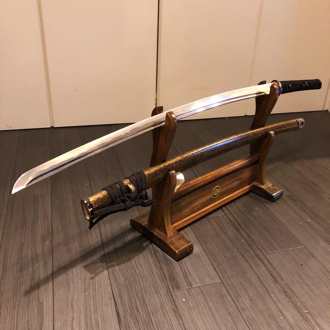 最高級模造刀　梓想庵 上杉謙信拵え 姫鶴一文字　居合刀　樋入り刀身