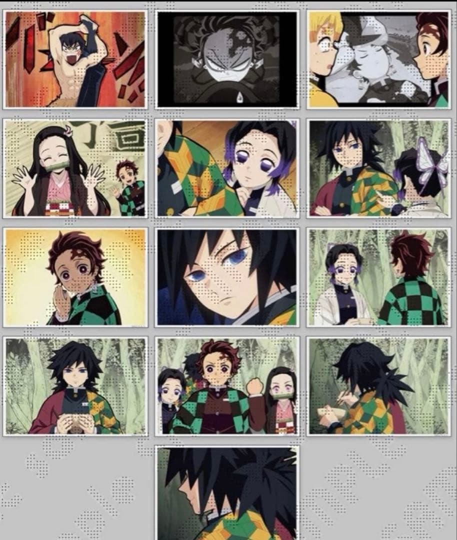 鼓屋敷編・那田蜘蛛山編 予告場面写ブロマイドセット 未開封