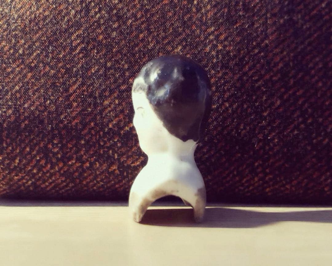 1920年代　ヴィンテージ ドイツ製 古董陶器ドールヘッド