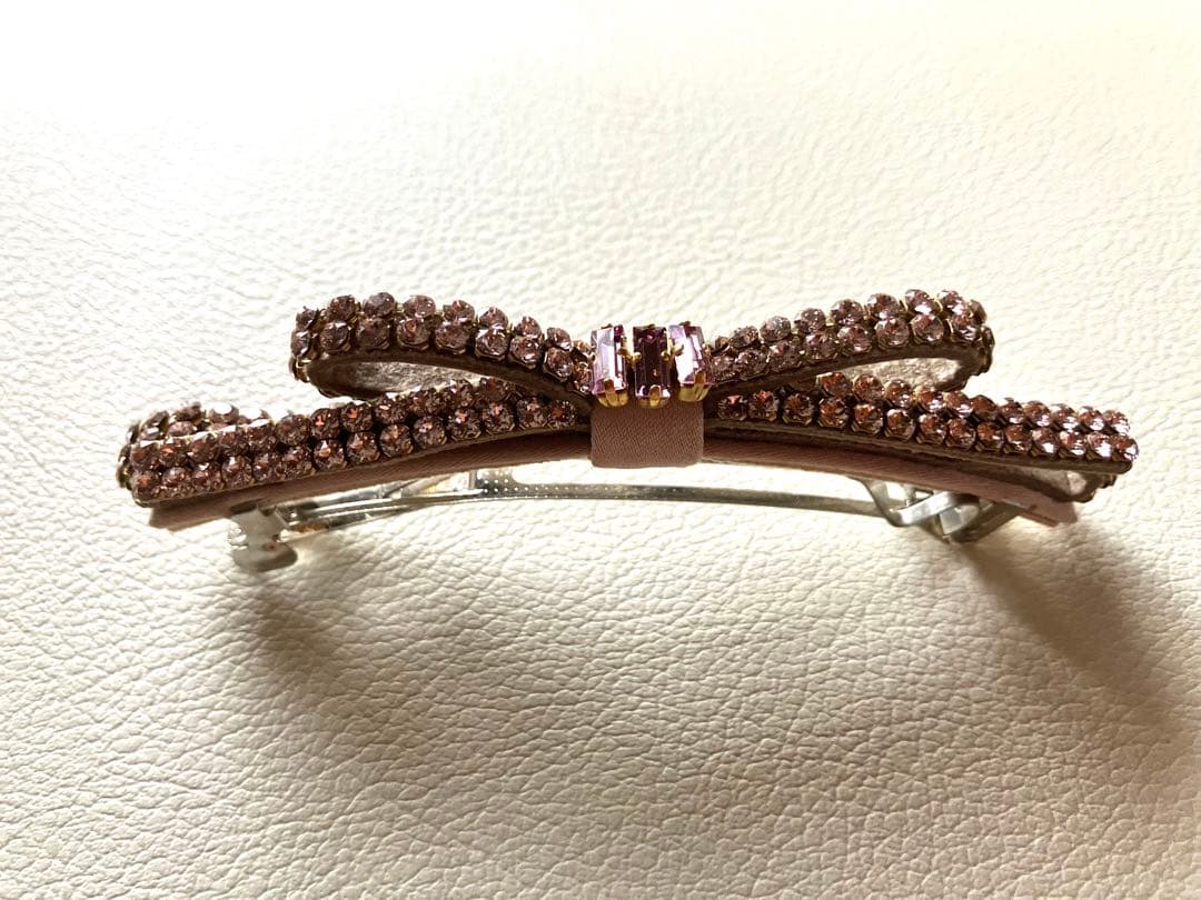 Complex Biz スワロフスキー　リボン　バレッタ