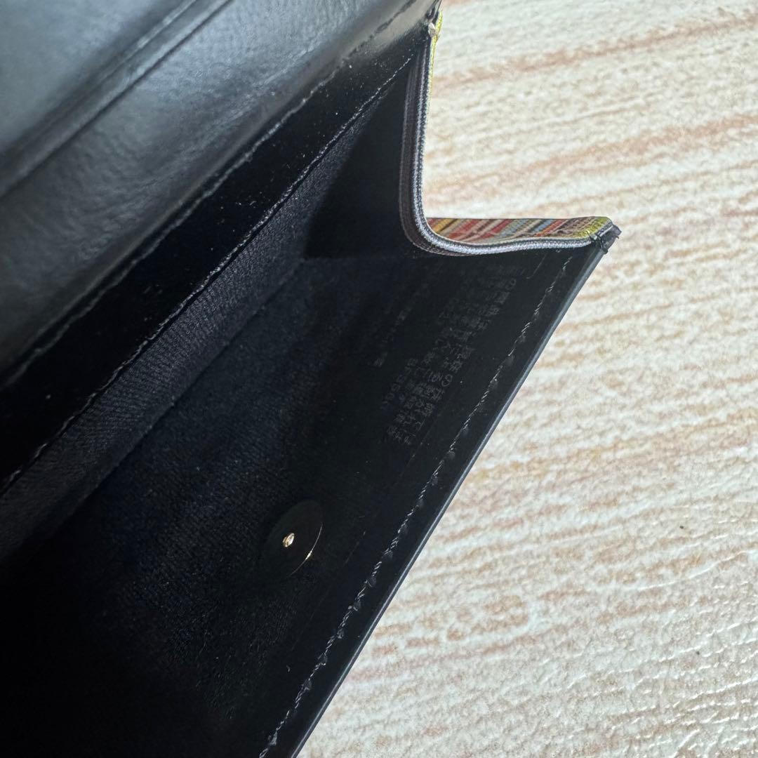 33 Paul Smith レザーリュクス シャイン 黒 名刺入れ 小銭入れ