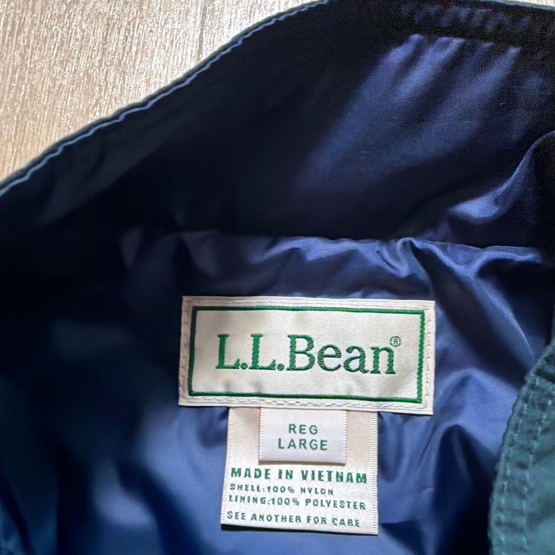 LLBEAN ナイロンジャケット　グリーン　Lサイズ