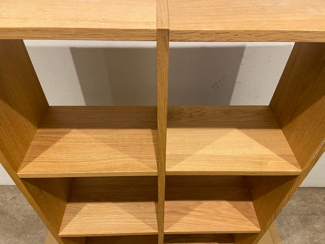 ⭐️超美品⭐️無印⭐️スタッキングシェルフ⭐️３段×２列・オーク材⭐️