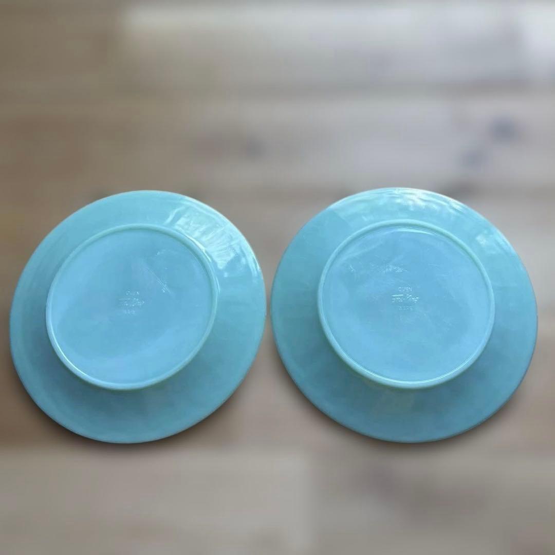 ファイヤーキング レストランウエア ディナープレート 1940年代刻印2枚セット