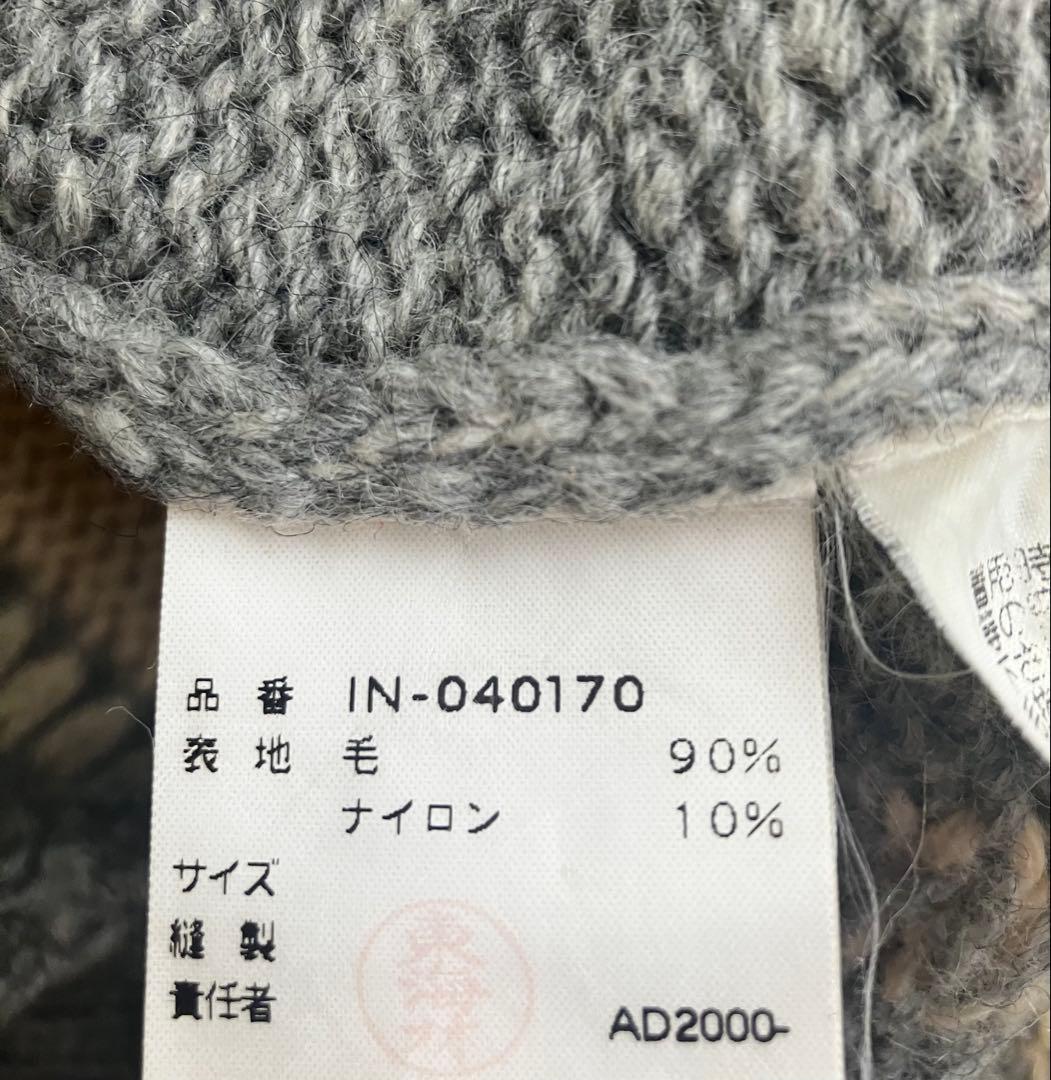 コムデギャルソンオムオム2000AW ジップニット スタンドカラー