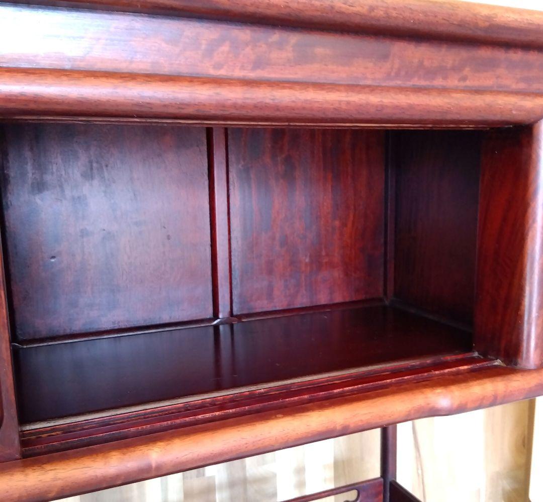 昭和レトロ 中国製 花梨 茶棚 茶箪笥 古民家 飾り棚