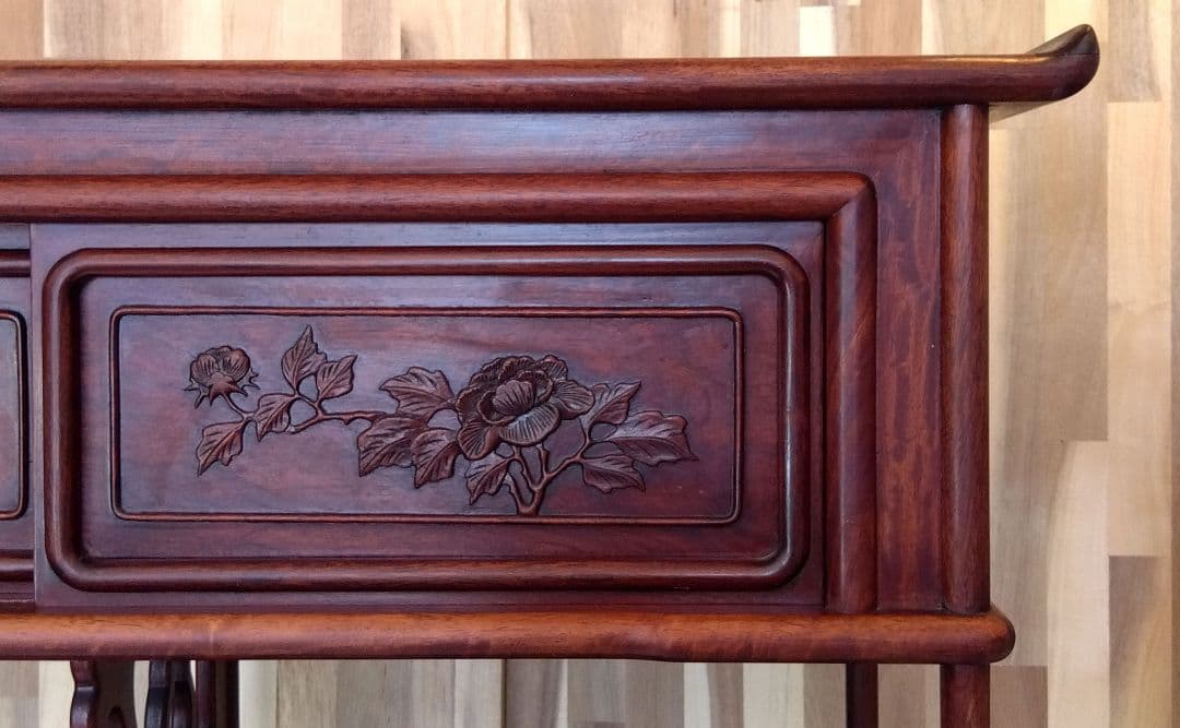 昭和レトロ 中国製 花梨 茶棚 茶箪笥 古民家 飾り棚