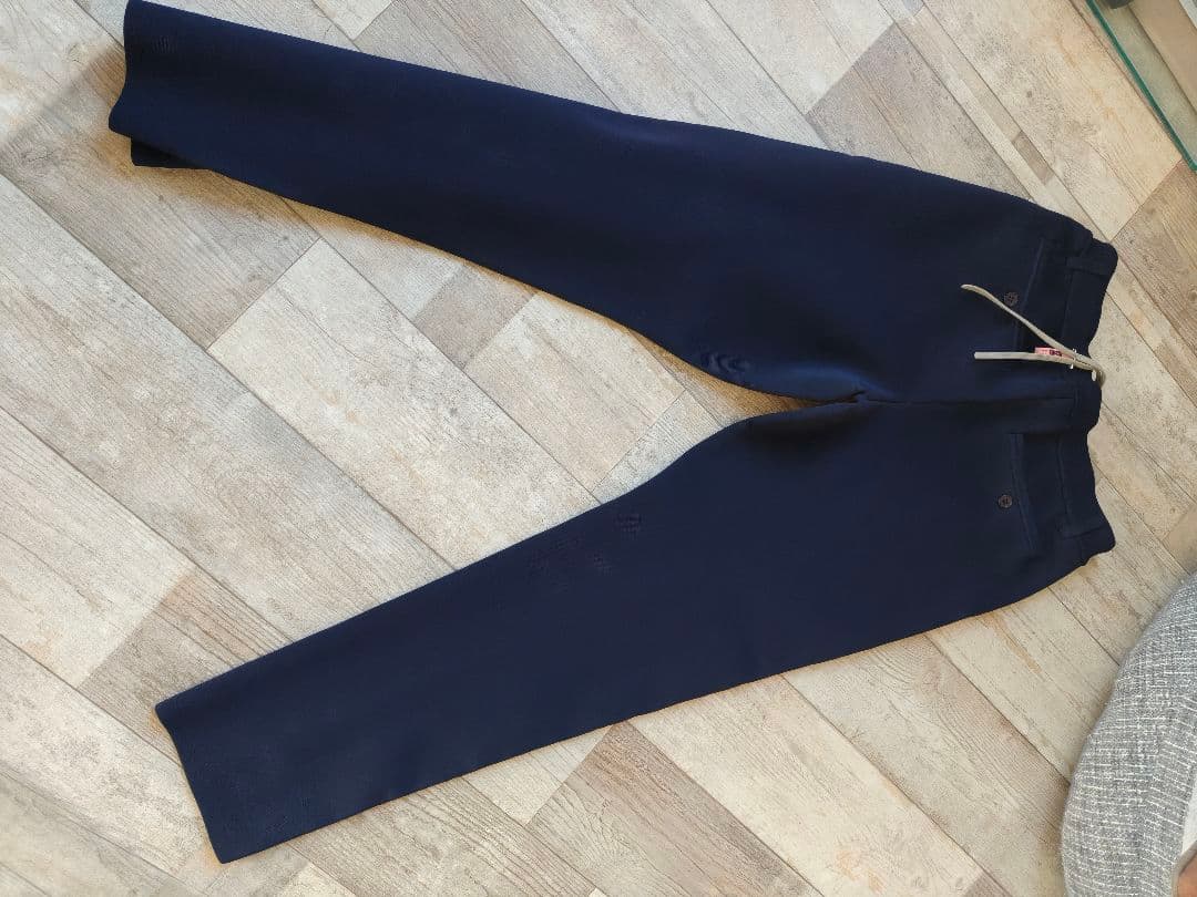 1度利用　クリーニング品　エルグワン　ミラノリブニットパンツ・メンズ