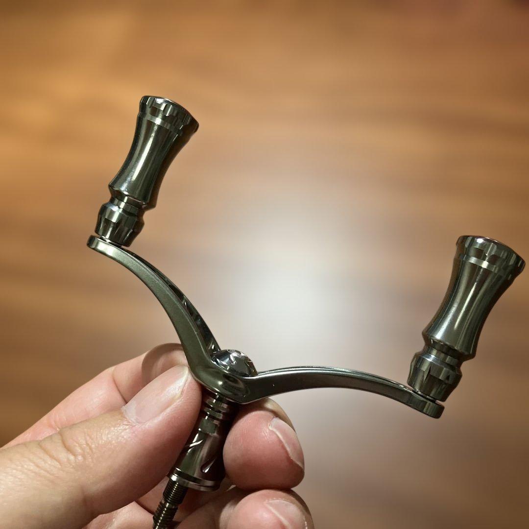 未使用　ハイテン　80mm シマノ用　ダブルハンドル　34バランサー　セット