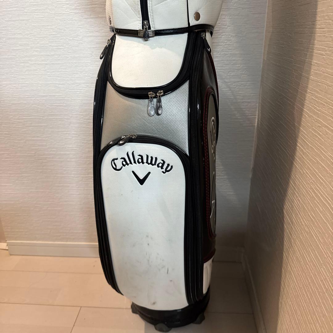 Callaway キャロウェイ　ゴルフバッグ　白　ホワイト　キャディバッグ