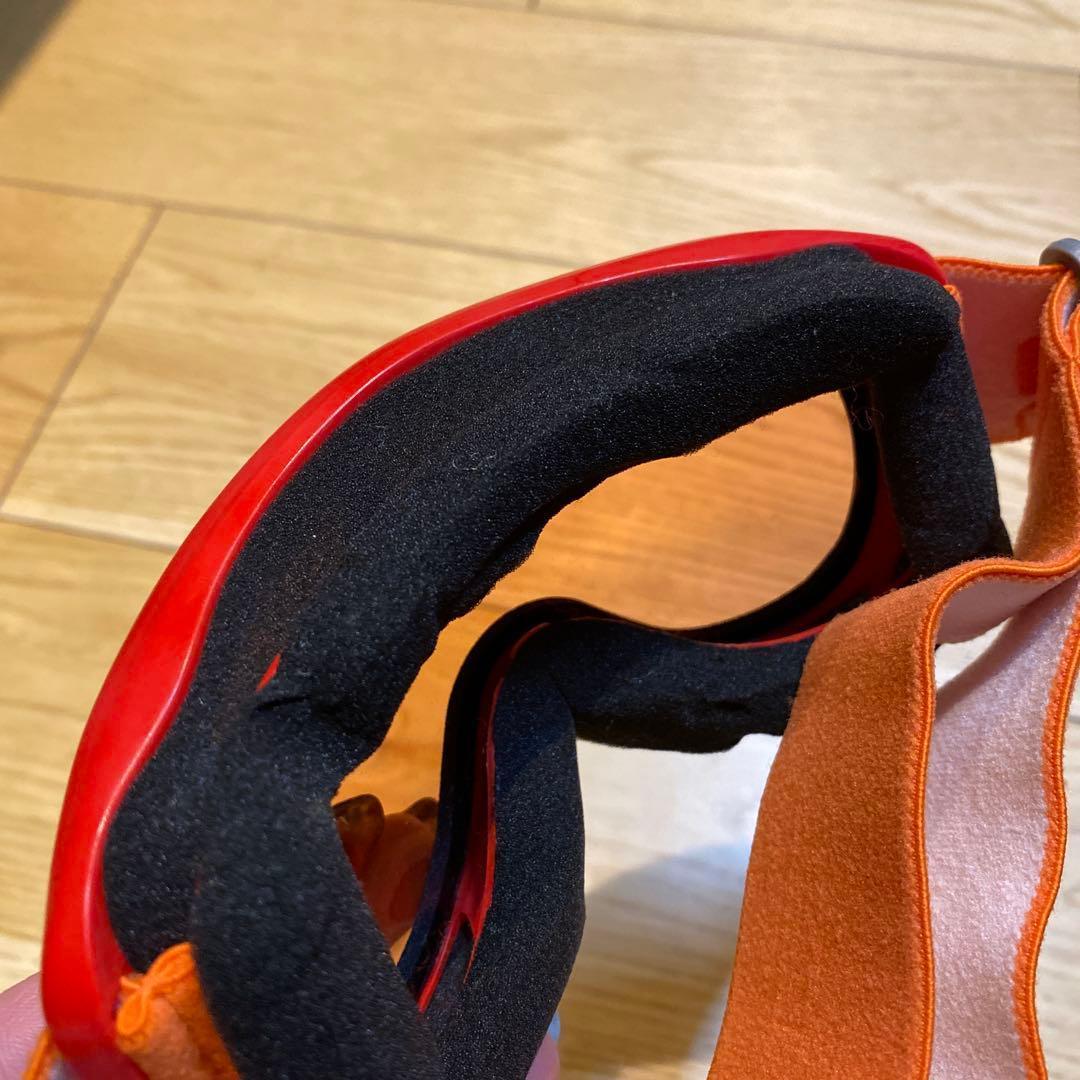 mont-bell モンベル　スノーゴーグル　赤×オレンジ キッズ