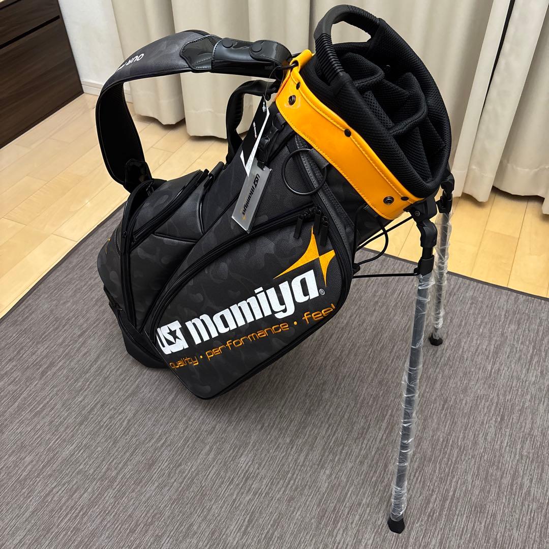UST mamiya カモフラキャディバッグ スタンド付き