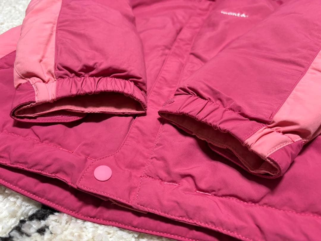 極美品＊モンベル パウダーライト ジャケット・ビブ スキーウェア上下セット140