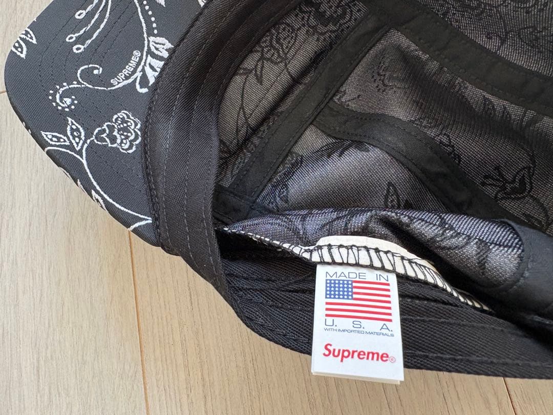 シュプリーム　supreme Floral Jacquard Camp Cap